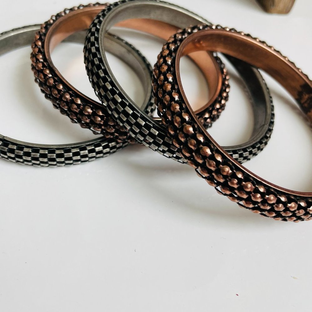 Textured Stackable Bangle Bracelets Bundle Lot Of… - image 6